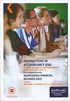 Foundations in Accoutancy ( FIA ) Maintaining Financial Records ( Exam Kit ) Book For Sale in Pakistan