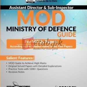 Assistant Director & Sub-Inspector (MOD) Guide for MCQs Paper - PPSC Preparation Books For Sale in Pakistan