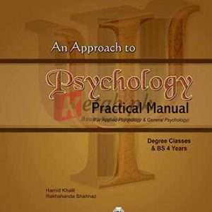 An Approach to Psychology Laboratory Manual Practical Notebook for Degree Classes & BS - Books For Sale in Pakistan