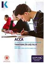 ACCA TAXATION (TK-UK) FA19 (Study Text) Book For Sale in Pakistan