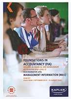 Foundations in Accountancy (FIA) Management Information Audit and Assurance (Exam Kit) Kapalan Edition 2020 Book For Sale in Pakistan