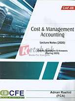 CAF-08 Cost & Management Accounting – Update Notes 2020 By Adnan Rashid Book For Sale in Pakistan
