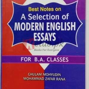 Selection Of Modern English Essays By Ghulam Muhyudin Book For Sale in Pakistan