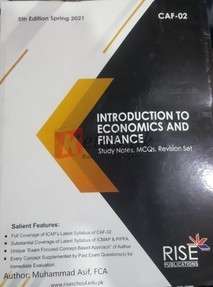 CAF-02 Introduction to Economics & Finance 5th Edition Spring 2021 Book For Sale in Pakistan