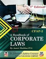 CFAP 02 A Handbook of Coporate Law By Ammir Shahbaz Book For Sale in Pakistan