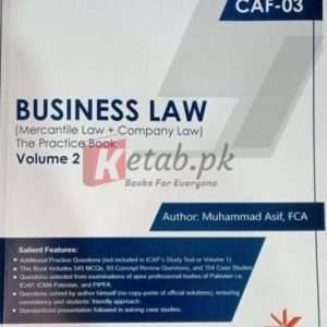CAF-03 Business Law (Mercantile Law + Company Law ) - ( Volume 2 ) 7th Edition Autumn 2021 By Muhammad Asif Book For Sale in Pakistan