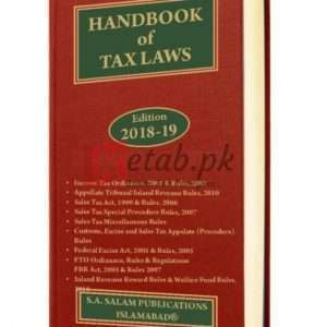 Hand Book of Tax Laws Edition 2018-2019 Book For Sale in Pakistan