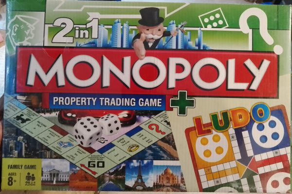 Monopoly+Ludo 2 in1 Board Games for Kids Educational & Fun for Sale on Ketab.pk