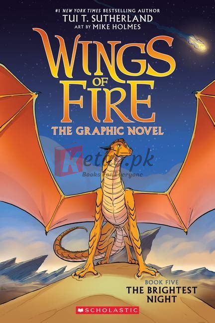 Wings of Fire: The Brightest Night: A Graphic Novel (Wings of Fire Graphic Novel #5) (Wings of Fire Graphix) By Tui T. Sutherland, Mike Holmes(paperback) Children Book