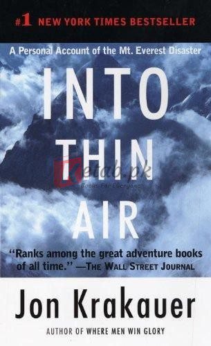 Into Thin Air: A Personal Account of the Mt. Everest Disaster By Jon Krakauer(paperback) Sports Novel