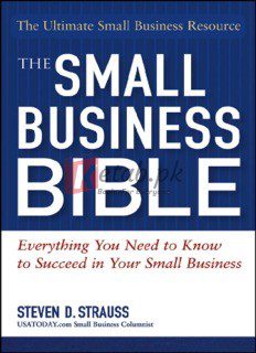 The Small Business Bible By Steven D. Strauss(paperback) Religion Book