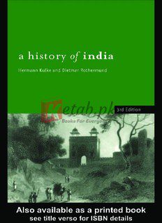 A History of India, Third Edition(paperback) History Novel