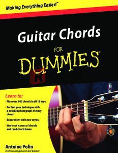 Guitar Chords for Dummies By Antoine Polin(paperback) Art Book