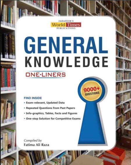 Front cover of One-Liner Series: General Knowledge By Fatima Ali Raza book for CSS and PMS preparation.